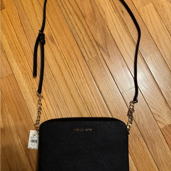 Michael Kors Black and Gold Crossbody Bag